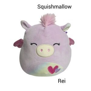 Squishmallows Rei The Pegasus Valentine Squad 8" Squishy Soft Plush Toy Animal